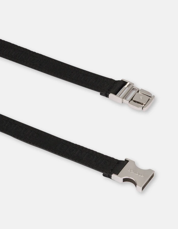 Jacquard ribbon tuck belt