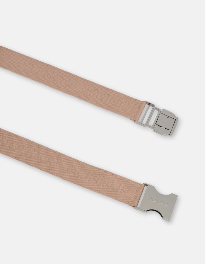 Jacquard ribbon tuck belt