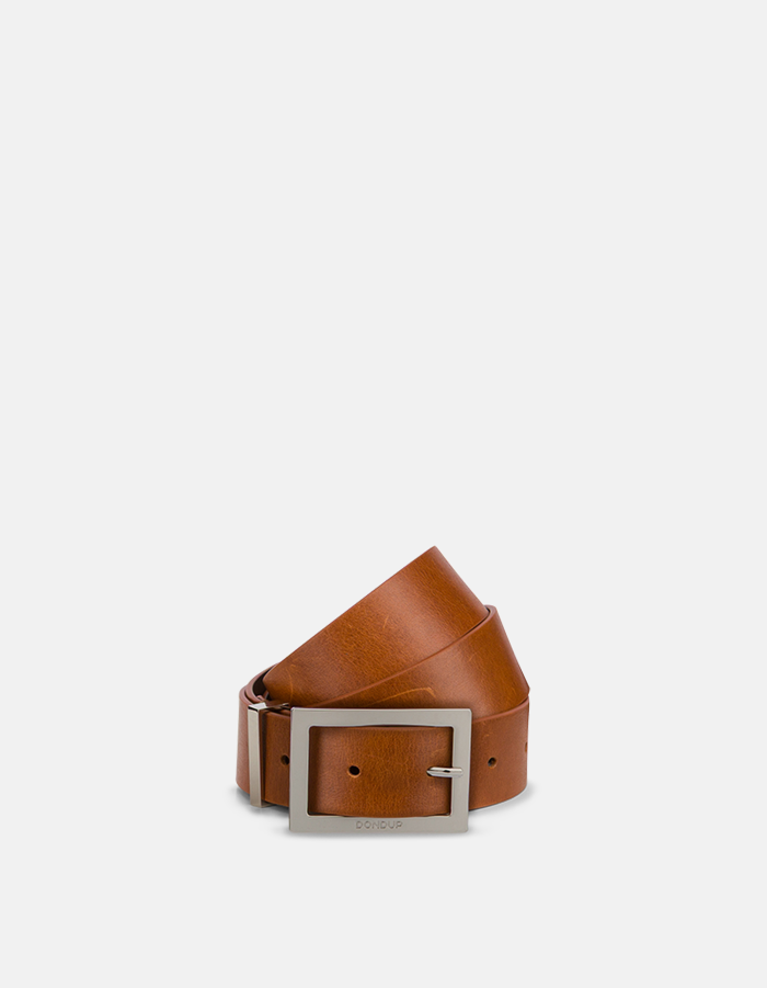Vacchetta leather belt
