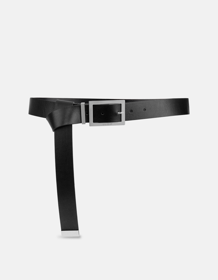 Vacchetta leather belt