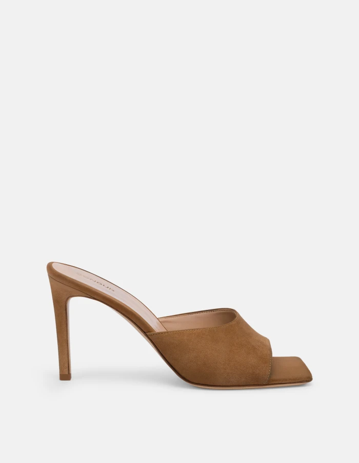 Suede mules