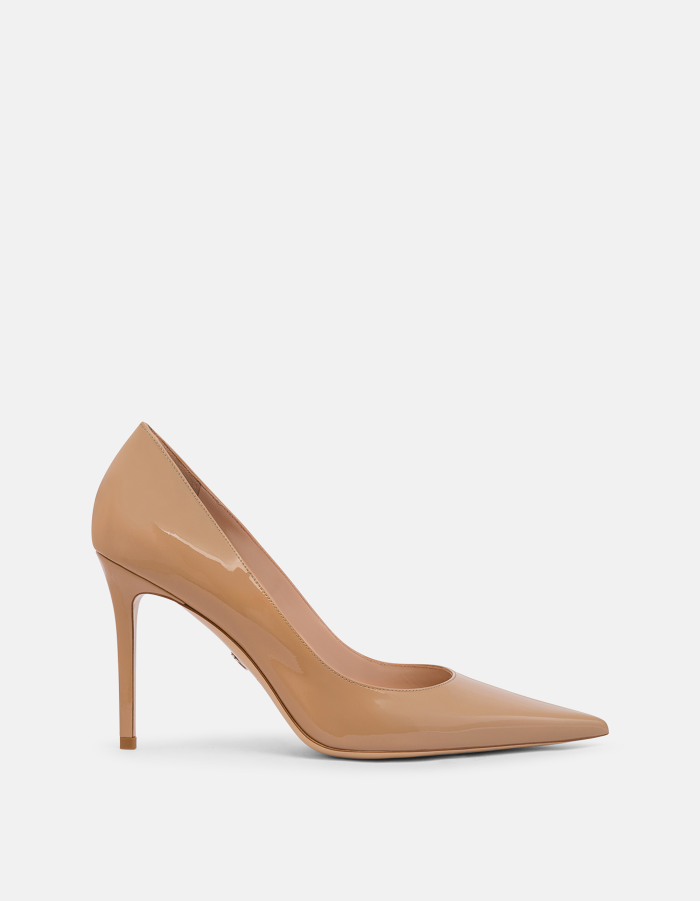 Patent leather pumps