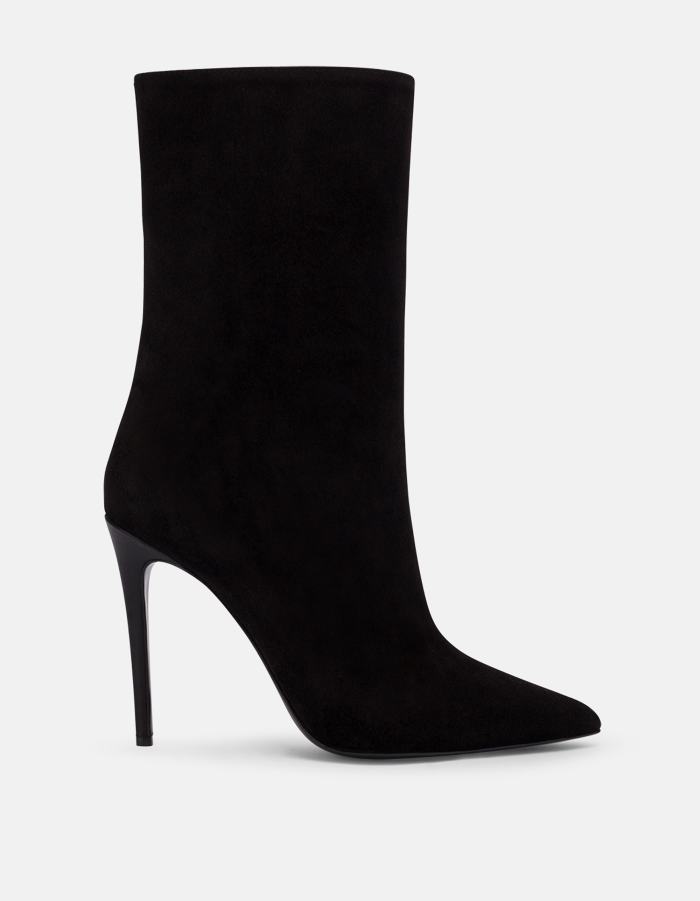 Ankle boots in vachetta and split leather