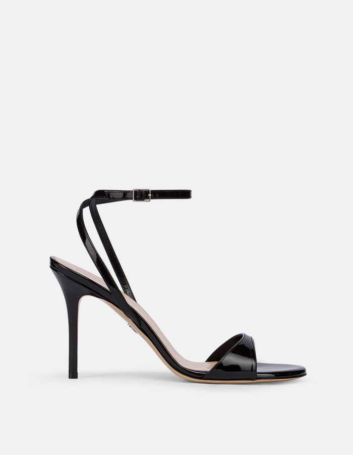 Patent leather sandals