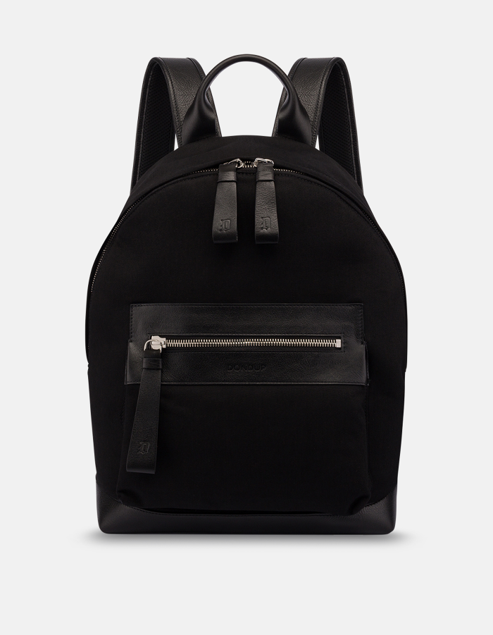 Medium rucksack in rigid denim