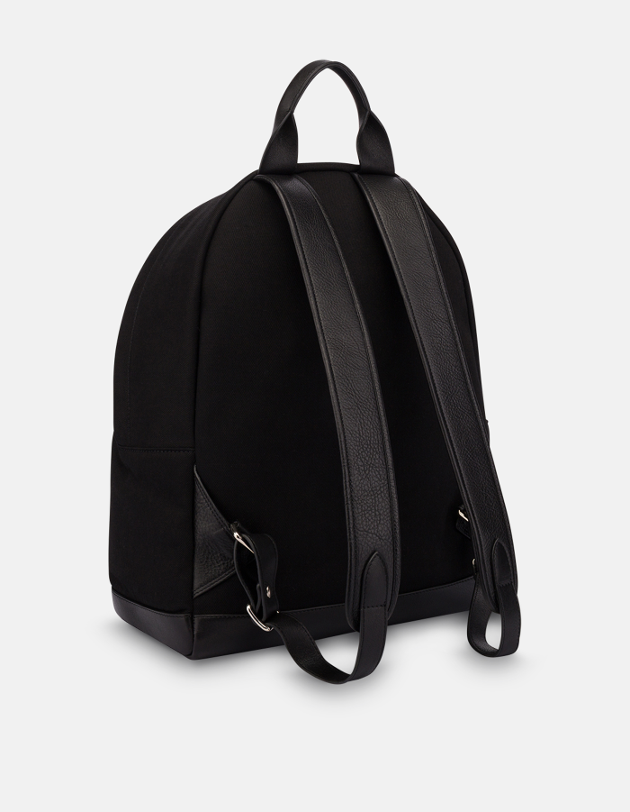 Medium rucksack in rigid denim