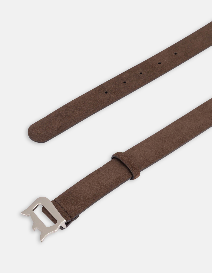 Suede belt