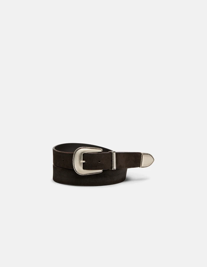Suede belt