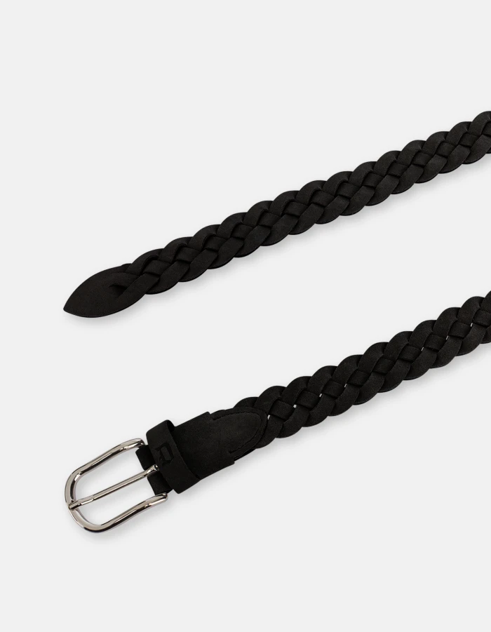 Flechtgürtel aus Spaltleder