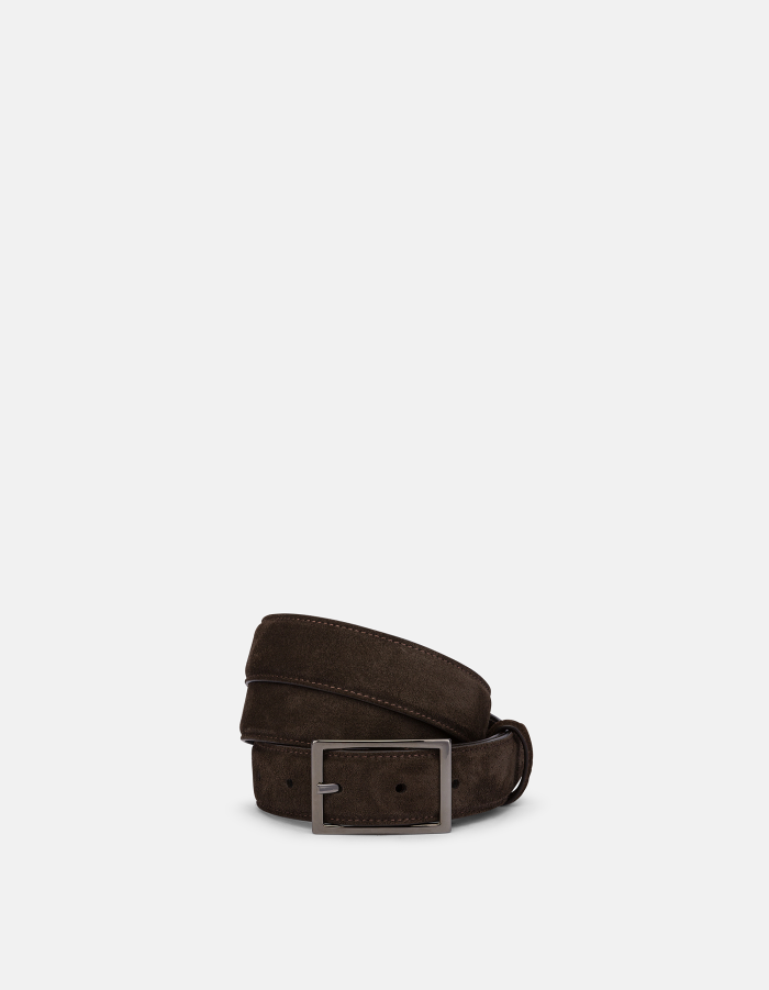 Split leather belt