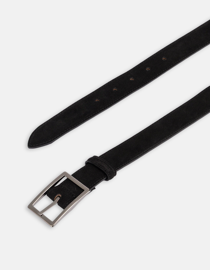 Split leather belt
