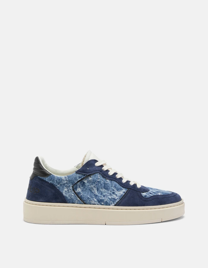 Sneakers in denim jaquard