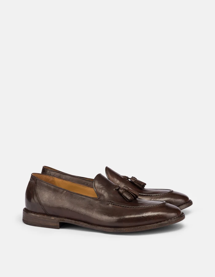 Leather loafers